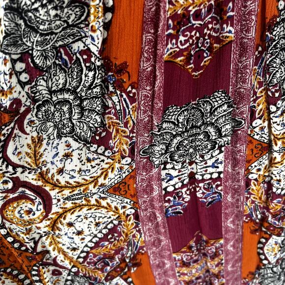 Free People Count Me In Trapeze Top in Floral Combo size Medium - Picture 13 of 16